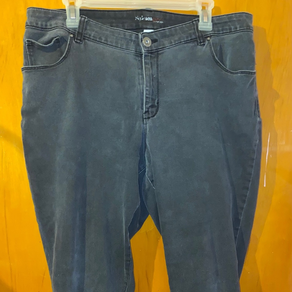 Style & Co Woman black denim petite skinny jeans